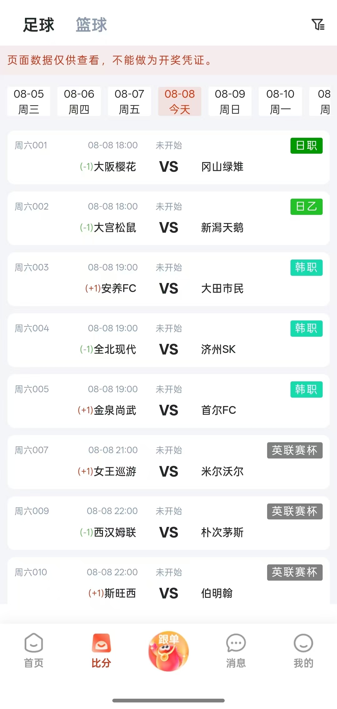 乐达助手APP界面实拍-五大联赛赛事数据页面
